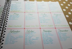 cleaning plan bullet journal